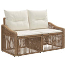 Havesofa Sæt 7 stk. 7-Antal sæder Beige polyrattan