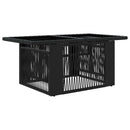 Havesofa Sæt 13 stk. Sort polyrattan