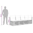 Havesofa Sæt 13 stk. Sort polyrattan