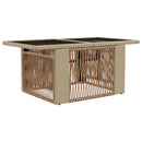 Havesofa Sæt 6 stk. Beige og cremehvid polyrattan