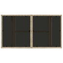 Havesofa Sæt 6 stk. Beige og cremehvid polyrattan