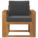 Udendørs sofa Soli Akacietræ og polyester Naturfarvet