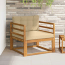 Udendørs Mellem Sofa Naturfarvet