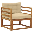 Udendørs Mellem Sofa Naturfarvet