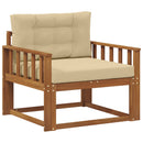 Udendørs Mellem Sofa Naturfarvet