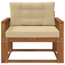 Udendørs Mellem Sofa Naturfarvet