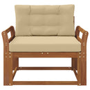 Udendørs Mellem Sofa Naturfarvet