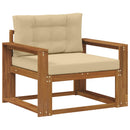 Udendørs Mellem Sofa Naturfarvet