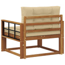 Udendørs Mellem Sofa Naturfarvet