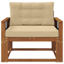 Udendørs Mellem Sofa Naturfarvet