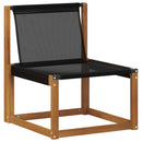 Udendørs sofa Massivt Akacietræ Naturlig og Lys Grå