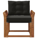 2 Stk Udendørs sofa Massivt Akacietræ Naturfarvet
