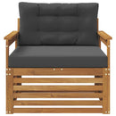 Udendørs sofa Soli Akacietræ og polyester Naturlig og Antracit