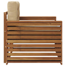 Udendørs sofa Soli Akacietræ og polyester Naturlig og Beige
