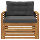 Udendørs sofa Soli Akacietræ og polyester Naturlig og Antracit
