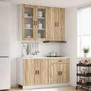 Køkken enhed PORTO 4 pcs Sonoma-eg Konstrueret træ