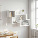 Svævende hylde Hvid 87 x 20 x 55 cm