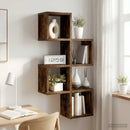 Væghylde Vægmonteret Røget eg 39 x 15 x 76 cm Konstrueret træ