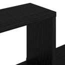 Væghylde Vægmonteret Sort eg 55 x 15 x 35 cm Konstrueret træ
