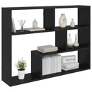 Væghylde Vægmonteret Sort eg 95 x 20 x 69,5 cm Konstrueret træ