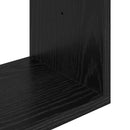 Væghylde Sort eg 60 x 11 x 60 cm Konstrueret træ