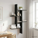 Væghylde Sort eg 61 x 15 x 102 cm Konstrueret træ