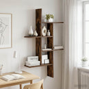 Væghylde Røget eg 61 x 15 x 102 cm Konstrueret træ
