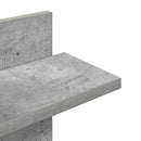 Væghængt Flydende Hylde Betongrå 48,5 x 15 x 101 cm
