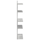 Væghængt Flydende Hylde Betongrå 48,5 x 15 x 101 cm