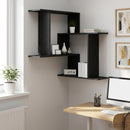 Væghylde Sort eg 67 x 67 x 87 cm Konstrueret træ