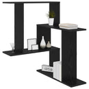 Væghylde Sort eg 67 x 67 x 87 cm Konstrueret træ