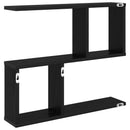 Væghylde Sort eg 60 x 12 x 50,5 cm Konstrueret træ