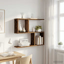 Væghylde Gammelt træ 60 x 12 x 50,5 cm Konstrueret træ