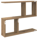 Væghylde Artisan-eg 60 x 12 x 50,5 cm Konstrueret træ