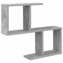 Væghylde Betongrå 60 x 12 x 50,5 cm Konstrueret træ