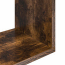Væghylde Røget eg 100 x 12 x 50,5 cm Konstrueret træ