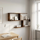 Væghylde Røget eg 100 x 12 x 50,5 cm Konstrueret træ