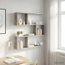 Væghylde Betongrå 80 x 12 x 79,5 cm Konstrueret træ