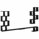Væghængt TV-hylde Sort eg 180 x 15 x 94 cm Konstrueret træ