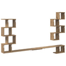 Væghængt TV-hylde Artisan-eg 180 x 15 x 94 cm Konstrueret træ
