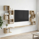 Væghængt TV-hylde Sonoma-eg 200 x 15 x 94 cm Konstrueret træ