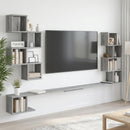 Væghængt TV-hylde Grå Sonoma 200 x 15 x 94 cm Konstrueret træ