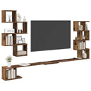 Væghængt TV-hylde Gammelt træ 200 x 15 x 94 cm Konstrueret træ