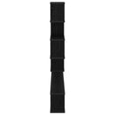 Væghængt TV-hylde Sort eg 160 x 15 x 94 cm Konstrueret træ