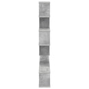 Væghængt TV-hylde Betongrå 160 x 15 x 94 cm Konstrueret træ