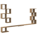 Væghængt TV-hylde Artisan-eg 160 x 15 x 94 cm Konstrueret træ