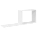Svævehylder Hvid 80 x 15 x 30 cm Konstrueret træ