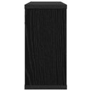 Svævehylder 2 stk. Sort eg 80 x 15 x 30 cm Konstrueret træ