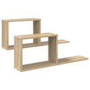 Svævehylder 2 pcs Sonoma-eg 80 x 15 x 30 cm Konstrueret træ