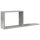 Svævehylder Betongrå 80 x 15 x 30 cm Konstrueret træ